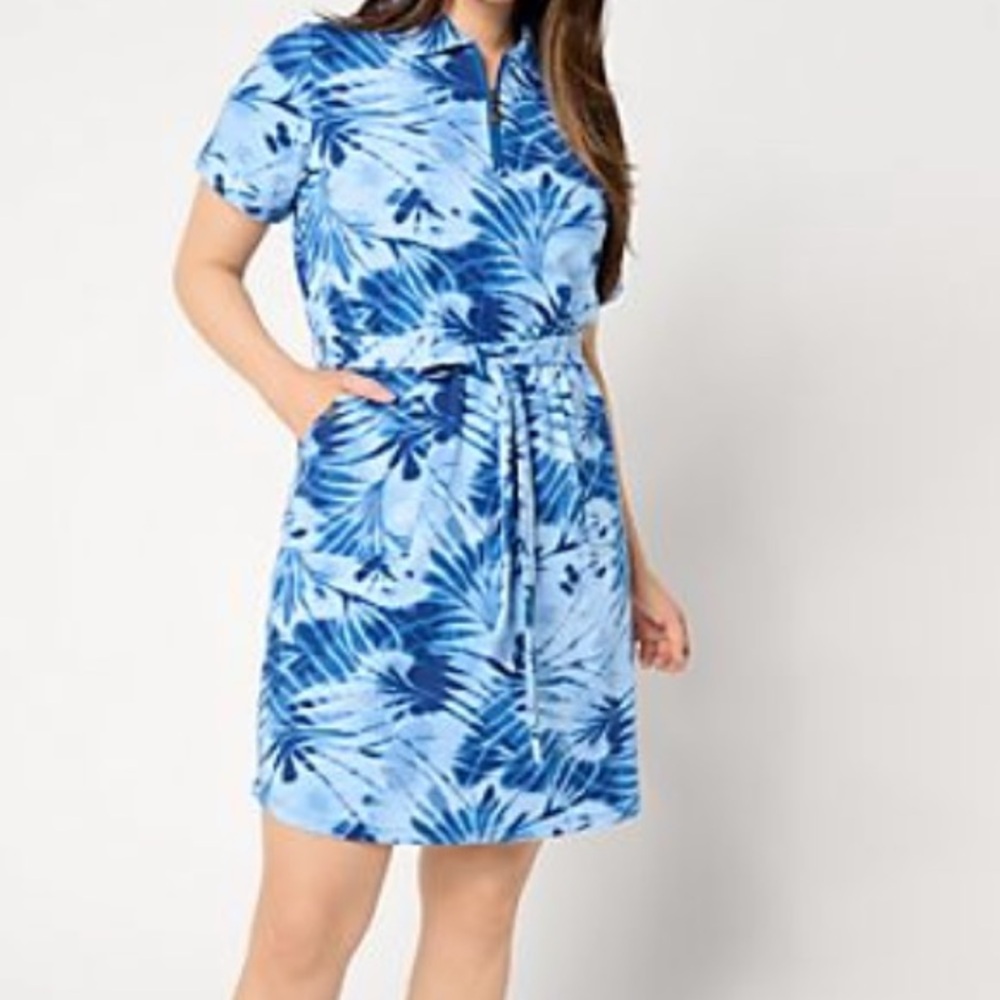 Sport Savvy French terry zip front dress size 3X